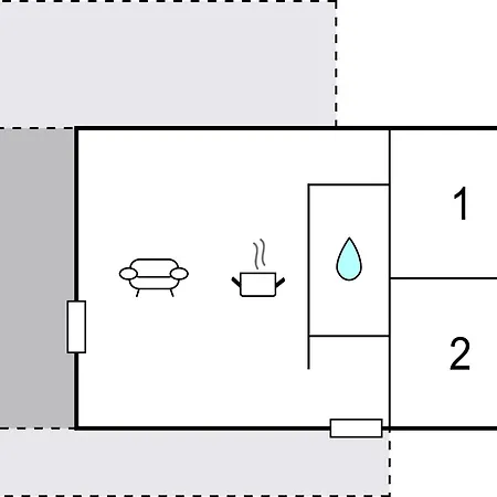 Hébergement de vacances 2 Bedroom Cozy In Tranekaer *